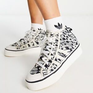 Adidas Nizza Platform Mid “Butterfly” Sneaker Size 37.5